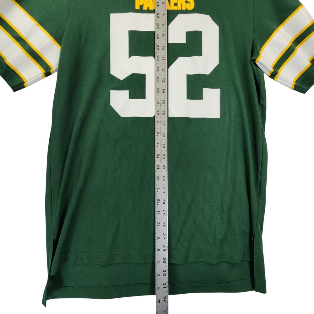 NFL Team Apparel Large Green Clay Matthews 52 Packers Jersey Shirt Football Fan - Picture 7 of 8
